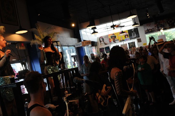 Triple Cobra at Waterloo Records instore, Austin, Texas