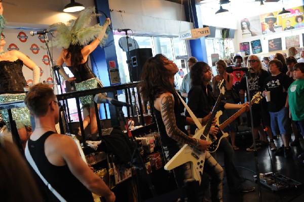 Triple Cobra at Waterloo Records instore, Austin, Texas