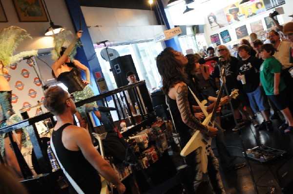 Triple Cobra at Waterloo Records instore, Austin, Texas