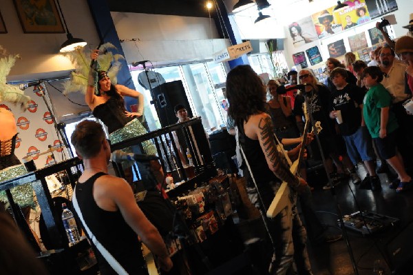 Triple Cobra at Waterloo Records instore, Austin, Texas