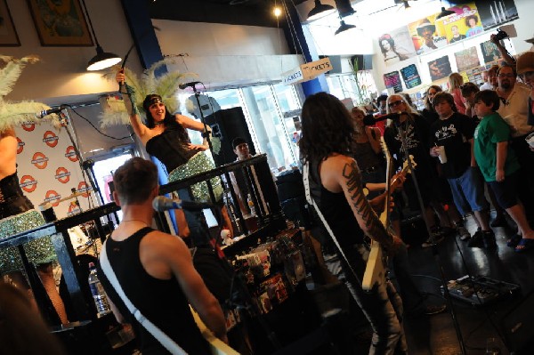 Triple Cobra at Waterloo Records instore, Austin, Texas