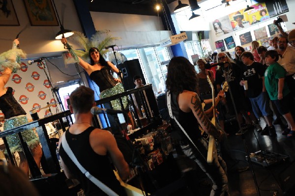 Triple Cobra at Waterloo Records instore, Austin, Texas