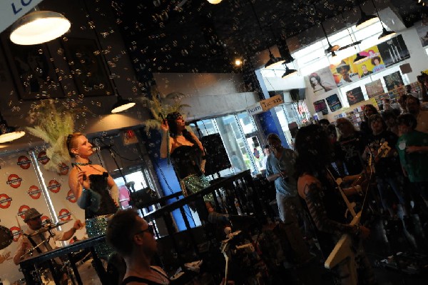 Triple Cobra at Waterloo Records instore, Austin, Texas