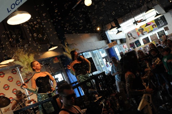 Triple Cobra at Waterloo Records instore, Austin, Texas