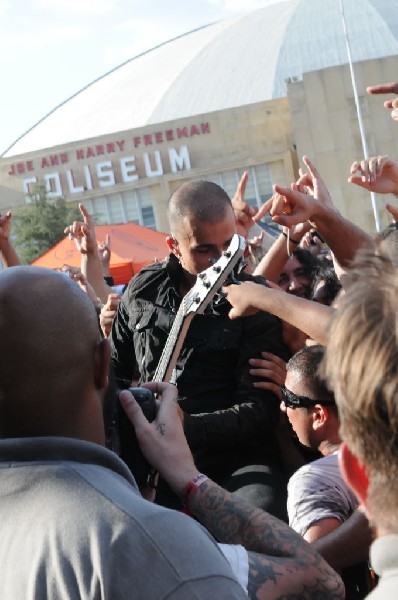 Trivium at the Mayhem Festival 2009 at the AT&T Center, San Antonio
