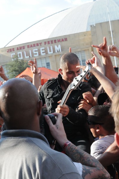 Trivium at the Mayhem Festival 2009 at the AT&T Center, San Antonio