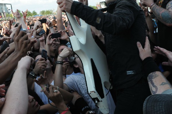 Trivium at the Mayhem Festival 2009 at the AT&T Center, San Antonio