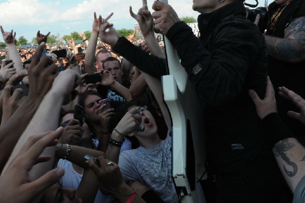 Trivium at the Mayhem Festival 2009 at the AT&T Center, San Antonio