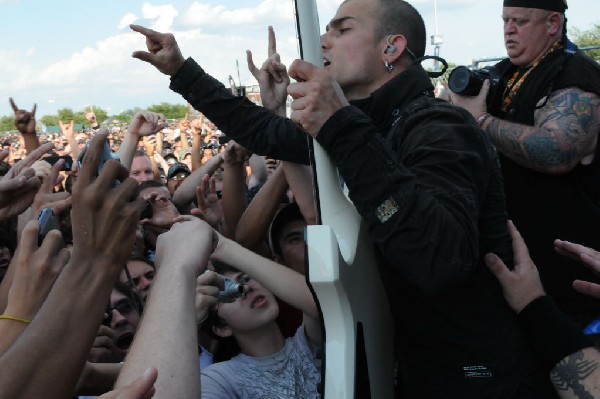 Trivium at the Mayhem Festival 2009 at the AT&T Center, San Antonio