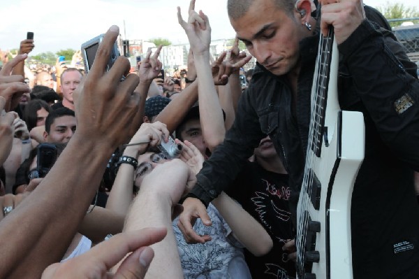 Trivium at the Mayhem Festival 2009 at the AT&T Center, San Antonio