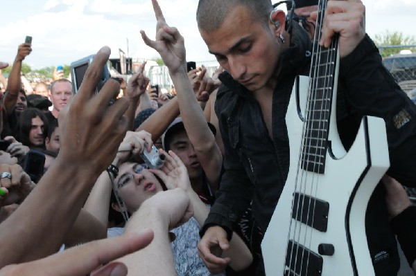 Trivium at the Mayhem Festival 2009 at the AT&T Center, San Antonio