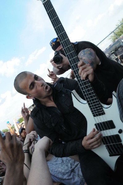 Trivium at the Mayhem Festival 2009 at the AT&T Center, San Antonio