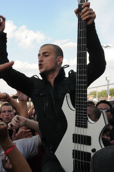 Trivium at the Mayhem Festival 2009 at the AT&T Center, San Antonio