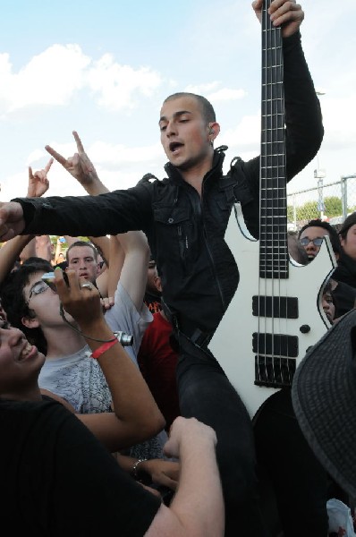 Trivium at the Mayhem Festival 2009 at the AT&T Center, San Antonio