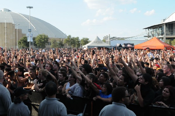 Trivium at the Mayhem Festival 2009 at the AT&T Center, San Antonio