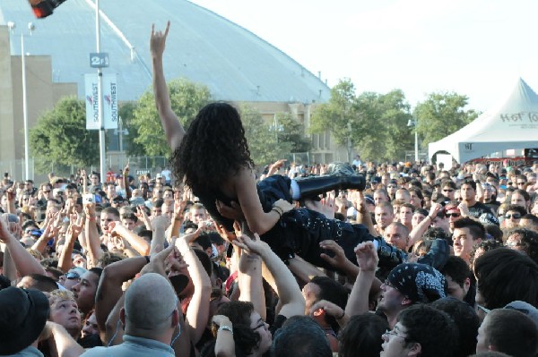Trivium at the Mayhem Festival 2009 at the AT&T Center, San Antonio