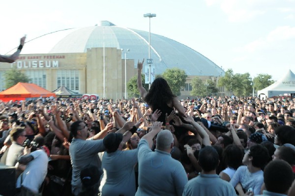 Trivium at the Mayhem Festival 2009 at the AT&T Center, San Antonio