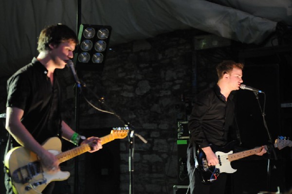 White Lies at Stubb's BarBQ, SXSW 2009, Austin, Texas