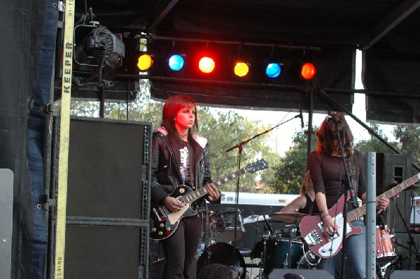 Applicators at Fun Fun Fun Fest in Waterloo Park, Austin Tx