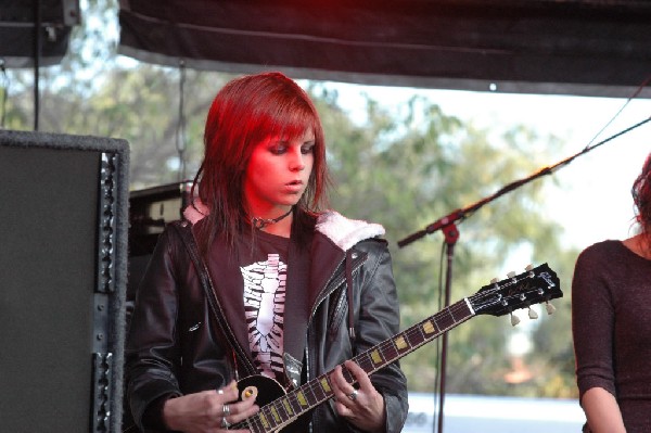 Applicators at Fun Fun Fun Fest in Waterloo Park, Austin Tx