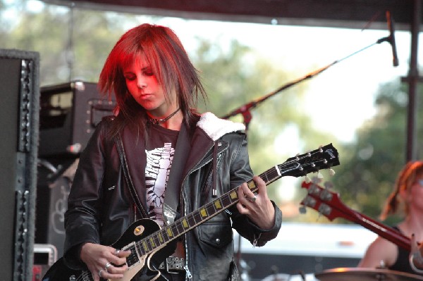 Applicators at Fun Fun Fun Fest in Waterloo Park, Austin Tx