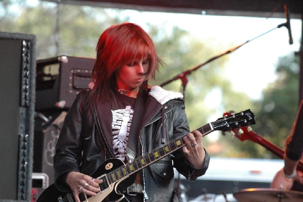 Applicators at Fun Fun Fun Fest in Waterloo Park, Austin Tx