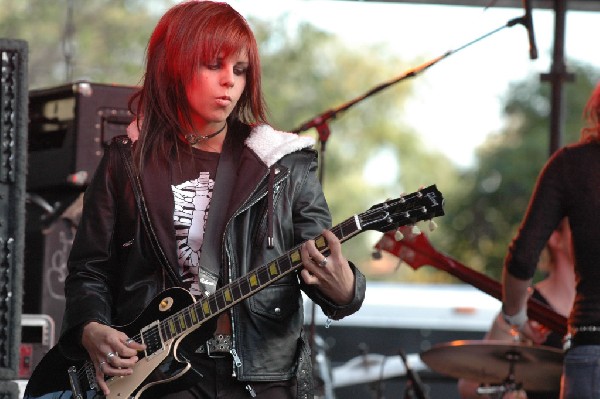 Applicators at Fun Fun Fun Fest in Waterloo Park, Austin Tx