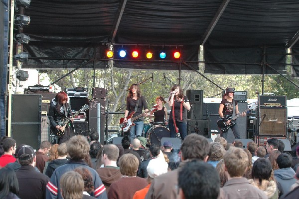 Applicators at Fun Fun Fun Fest in Waterloo Park, Austin Tx