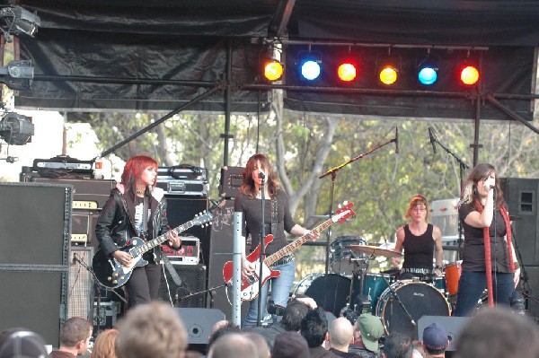 Applicators at Fun Fun Fun Fest in Waterloo Park, Austin Tx