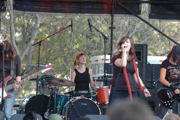 Applicators at Fun Fun Fun Fest in Waterloo Park, Austin Tx