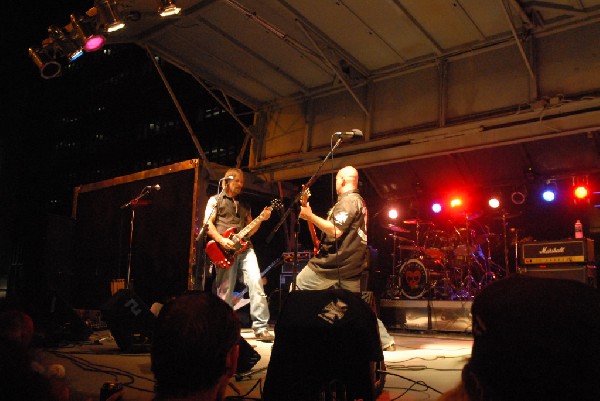 Butcherwhite performs at the Republic of Texas Bike Rally in downtown Austi