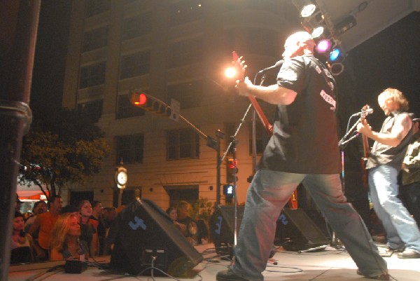 Butcherwhite performs at the Republic of Texas Bike Rally in downtown Austi