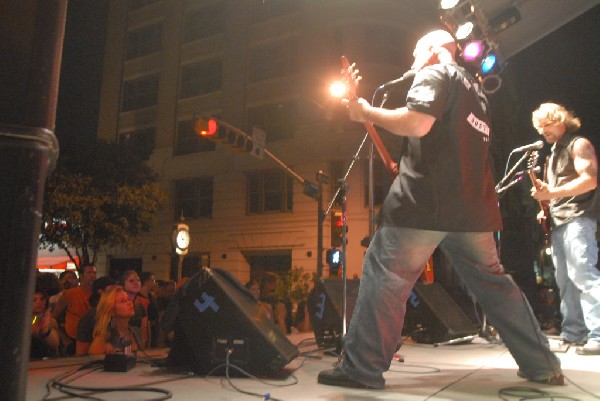 Butcherwhite performs at the Republic of Texas Bike Rally in downtown Austi