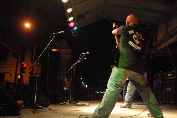 Butcherwhite performs at the Republic of Texas Bike Rally in downtown Austi