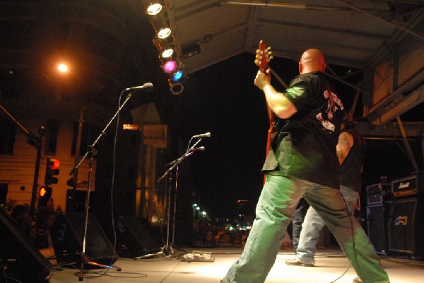 Butcherwhite performs at the Republic of Texas Bike Rally in downtown Austi