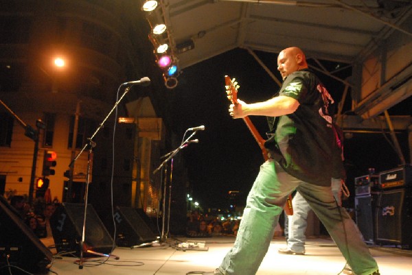 Butcherwhite performs at the Republic of Texas Bike Rally in downtown Austi