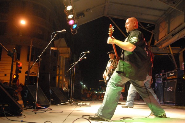 Butcherwhite performs at the Republic of Texas Bike Rally in downtown Austi