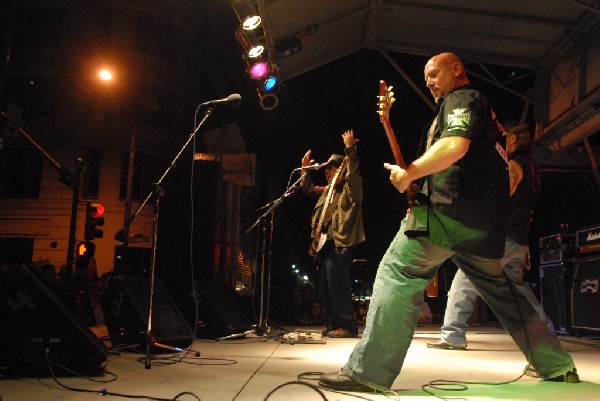 Butcherwhite performs at the Republic of Texas Bike Rally in downtown Austi