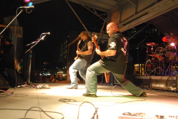 Butcherwhite performs at the Republic of Texas Bike Rally in downtown Austi