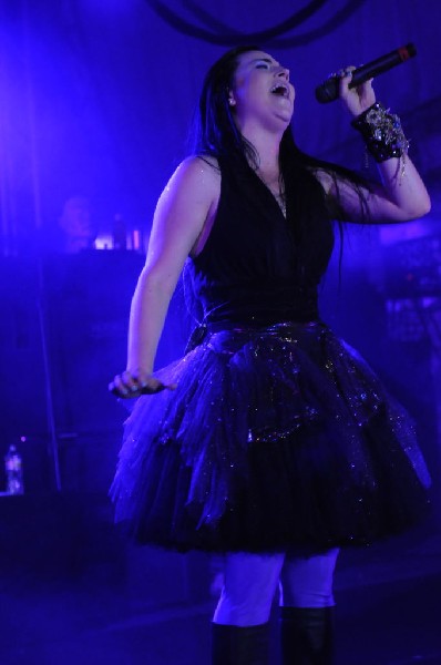 Evanescence at Stubb's BarBQ, Austin, Texas 04/17/12 - photo by Jeff Barrin