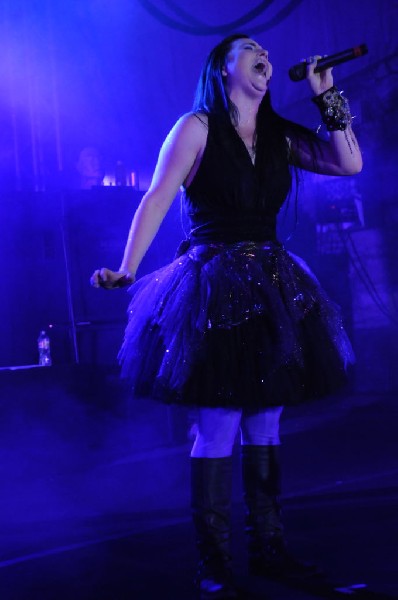 Evanescence at Stubb's BarBQ, Austin, Texas 04/17/12 - photo by Jeff Barrin