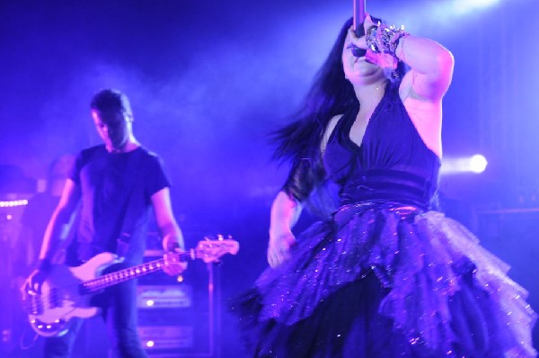 Evanescence at Stubb's BarBQ, Austin, Texas 04/17/12 - photo by Jeff Barrin