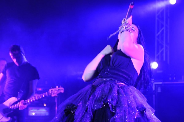 Evanescence at Stubb's BarBQ, Austin, Texas 04/17/12 - photo by Jeff Barrin