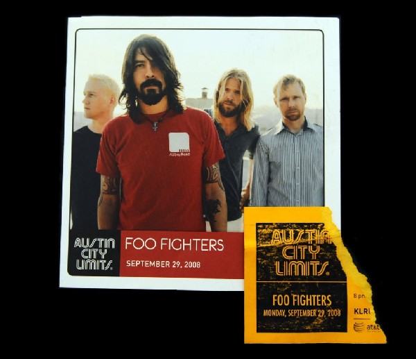 Foo Fighters Austin City Limits Taping Ticket Stub