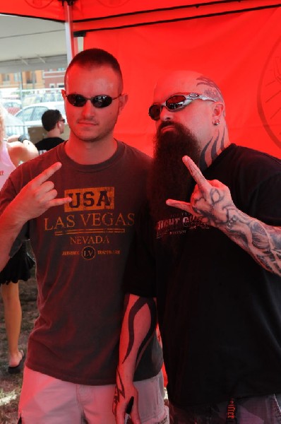 Kerry King of Slayer signs autographs at Ozzfest 2008,