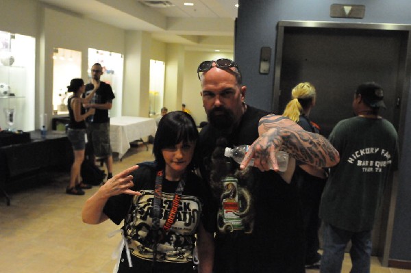 Kerry King of Slayer signs autographs at Ozzfest 2008,