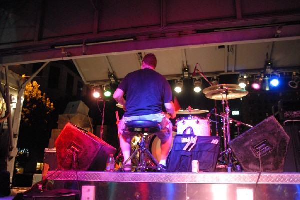 Podunk performs at the Republic of Texas Bike Rally in downtown Austin, Tex