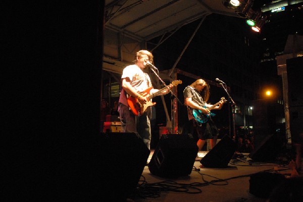 Podunk performs at the Republic of Texas Bike Rally in downtown Austin, Tex