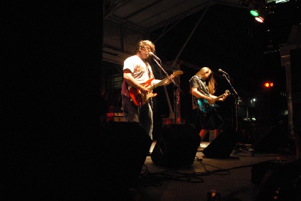 Podunk performs at the Republic of Texas Bike Rally in downtown Austin, Tex