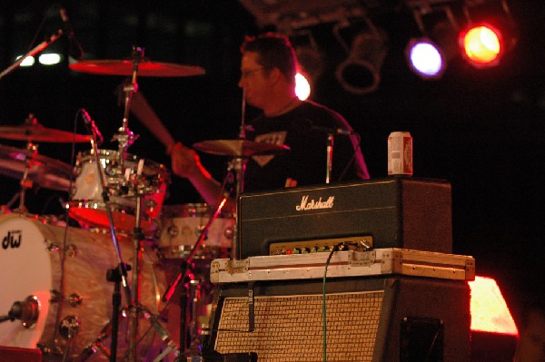 Podunk performs at the Republic of Texas Bike Rally in downtown Austin, Tex